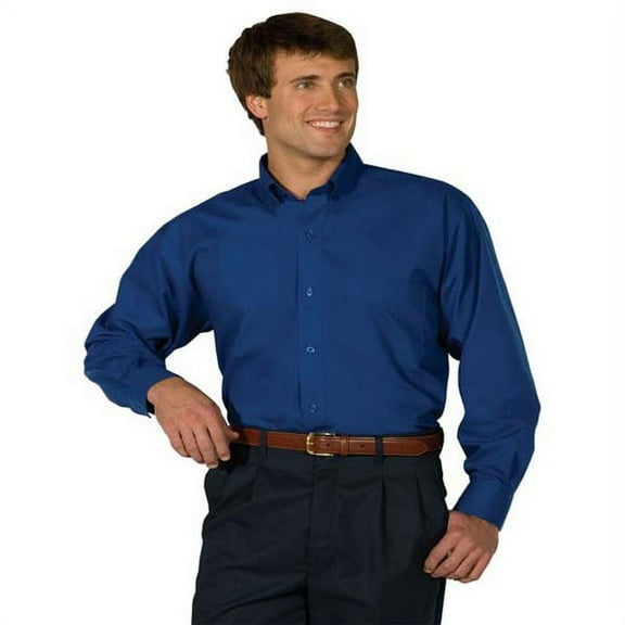 1295 Men's Long Sleeve Button Dow Soft Touch Poplin Shirt