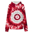 thumbnail image 6 of Womens Fashion Tie Dye Gradient Hoodies Oversized Sweatshirt Plus Size Loose Fit Cute Hooded Jacket Outwears Drawstring Fall Pullover Tops with Pocket, 6 of 7