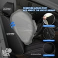 thumbnail image 3 of JIAMAOXIN Car Seat Covers Fit for Hyundai Tucson 2010-2025: Full Set Leather Seat Covers Waterproof Airbag Compatible Automotive Seat Cushion Protector(5 Seats,Black), 3 of 7