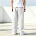 thumbnail image 6 of Jessboyy Sweatpants for Boys Loose Fit Straight Leg Open Bottom Sweatpant with Pockets Elastic Waist Casual Fall Winter Boy Pants White,12-13 Years, 6 of 9