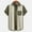 Khaki, variant on T Shirts for Man, Men Casual Buttons Print with Pocket Turndown Short Sleeve Shirt Blouse My Order