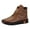 Brown, variant on High Top Sneakers for Women Arch Support Flat Running Walking Shoes Leather Ankle Booties