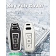 thumbnail image 7 of Key Fob Cover Compatible with Audi A5 A5L A6 A6L Q6L Q6 RS Q6 RS6 SQ6 S6 Keychain Case Holder Protector,Long Keychain-black, 7 of 7