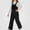Black, variant on WAVSUF Girls Boys Snow Ski Overalls Insulated Puffer Down Multi Pockets Ripstop Snowboarding Winter Pants Blue 7-8
