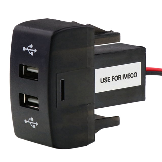 Cargador USB Dual para Coche 5V 2.1A de Corriente Accesorios Truck Stralis Hi-Way Eurocargo