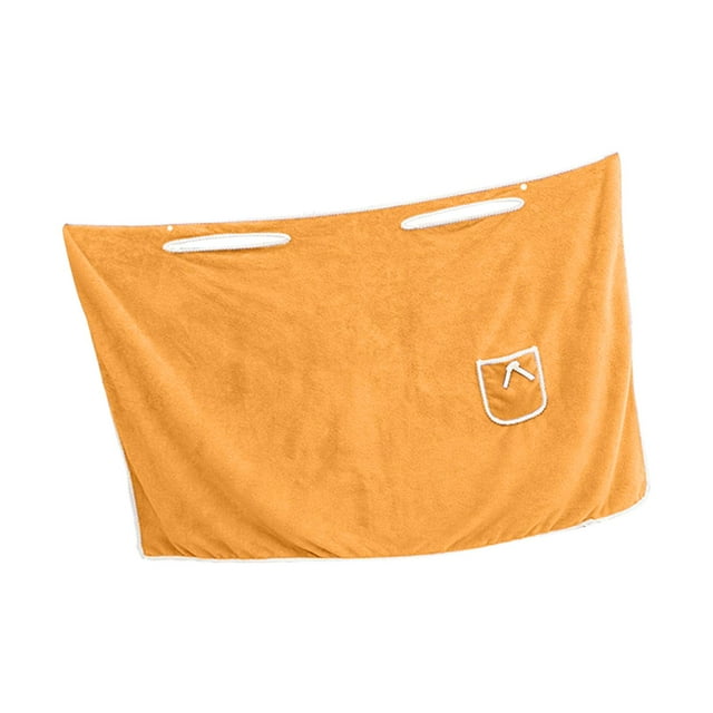 Toalla de baño para mujer, 135 x 80 cm, cómoda toalla de lino para baño, toalla de ducha envolvente Amarillo