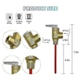 thumbnail image 3 of unique 1/2Inch Temperature and Pressure Relief Valve Replace compatible with GC6AA GC10A G6A GC10A GCH6A RV Electric, 3 of 5