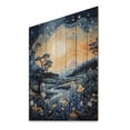thumbnail image 2 of Designart "Blissful Bluebonnet Blooms VI" Floral & Botanical Print on Natural Pine Wood, 2 of 5