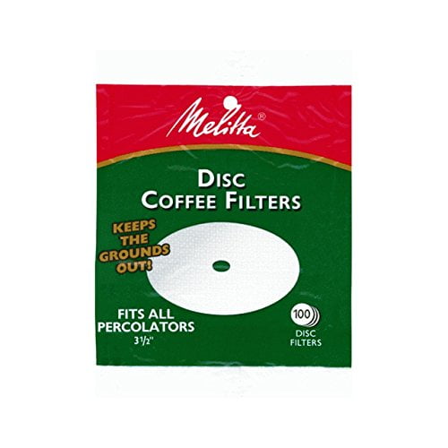 Melitta 3.5 Inch White Disc Coffee Filters (Pack of 2) by Melitta