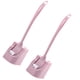 thumbnail image 2 of Billuyoard Juego de escobillas de baño de 2 uds., accesorios de baño bidireccionales, depurador de limpieza, cinturón de esquina, Base curvada, Suministros de limpieza para el hogar Rosa, 2 of 6
