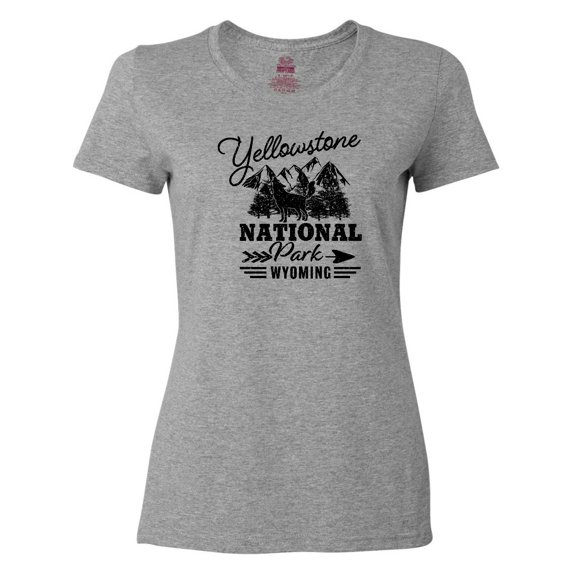 Inktastic Wyoming Yellowstone National Park Women's T-Shirt
