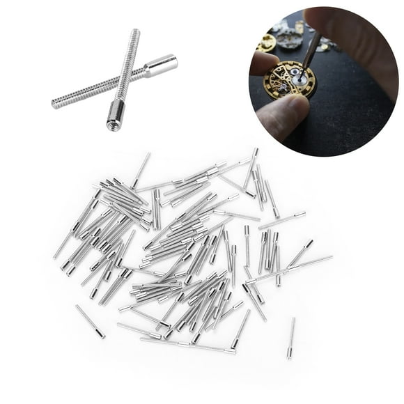 Vástagos De Cuerda De Movimiento, Longitud De Repuesto De 12 Mm Vástagos De Cuerda De Reloj Plateados De 0,9 Mm Para Mantenimiento Del Movimiento De Reloj