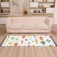thumbnail image 2 of Yayeee Runner Rug for Bedroom 2'x6' Machine Washable Hallway Non Slip Mat, Green Cute Vegetables, 2 of 8