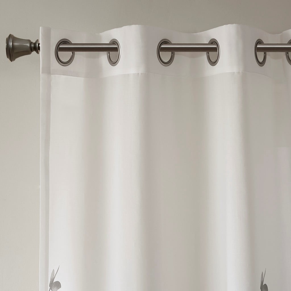 MAYEERTY Burnout Printed Curtain Panel Pair - 2 Pcs, Modern Fashionable Practical