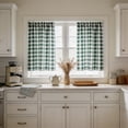 thumbnail image 5 of Ouuluon 2 Panels Cafe Curtains, Washable Insulate Tier Curtains, 39x28in Light Filter Kitchen Cafe Curtain for Coffee Shop Basement Indoor Window, 5 of 7