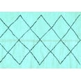 thumbnail image 1 of Ahgly Company Indoor Rectangle Solid Light Blue Modern Area Rugs, 6' x 9', 1 of 4