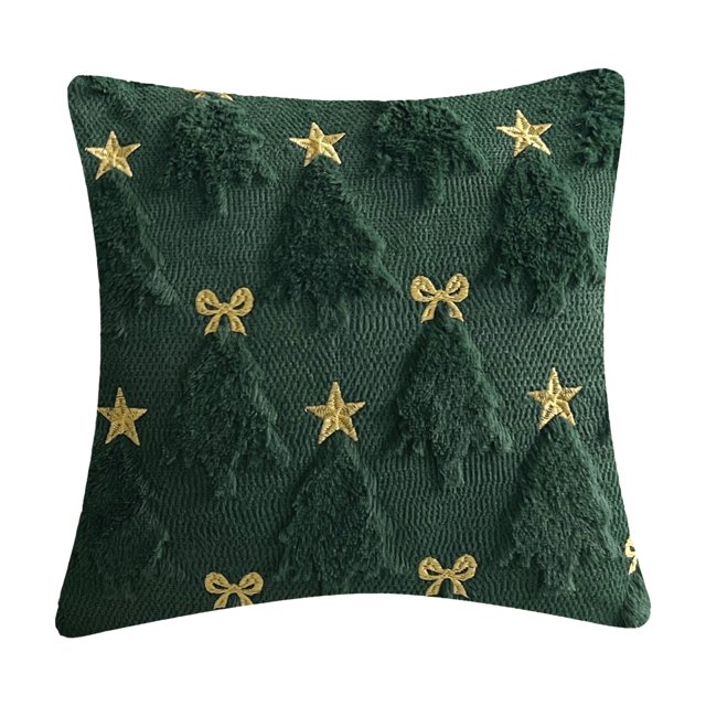 Decoraciones de Árbol de Navidad Lámpara de Proyección de Almohada de Navidad Sombra de Almohada de Árbol de Navidad Cojín de Sofá Suave Adecuado para Silla Sofá Sala de Estar Decoración de Navidad De