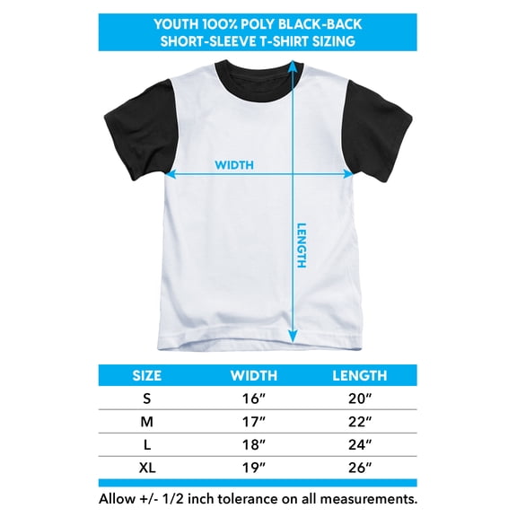 Arrow - City Bullseye - Youth Short Sleeve Black Back Shirt - Small