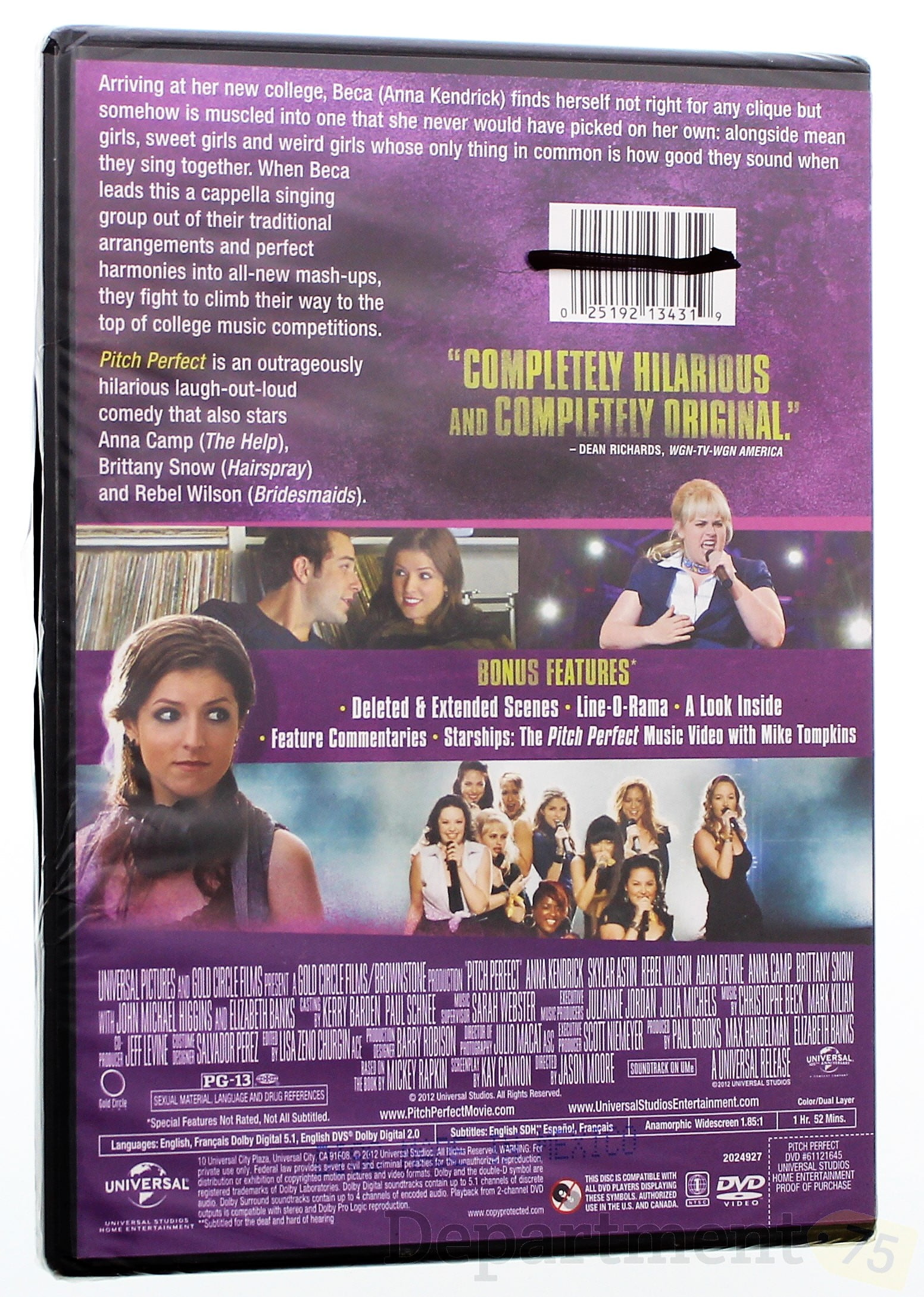 Pitch Perfect [DVD], Feature,Comedy,Comedy,Comedy,Musical