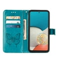thumbnail image 6 of Dteck for Samsung Galaxy A53 5G 6.5 inch Butterfly & Flower Embossed PU Leather Wallet Phone Case with Hand Strap,Shockproof Slim Fit Magnetic Flip Holder Card Slots Protective Cover,Blue, 6 of 7