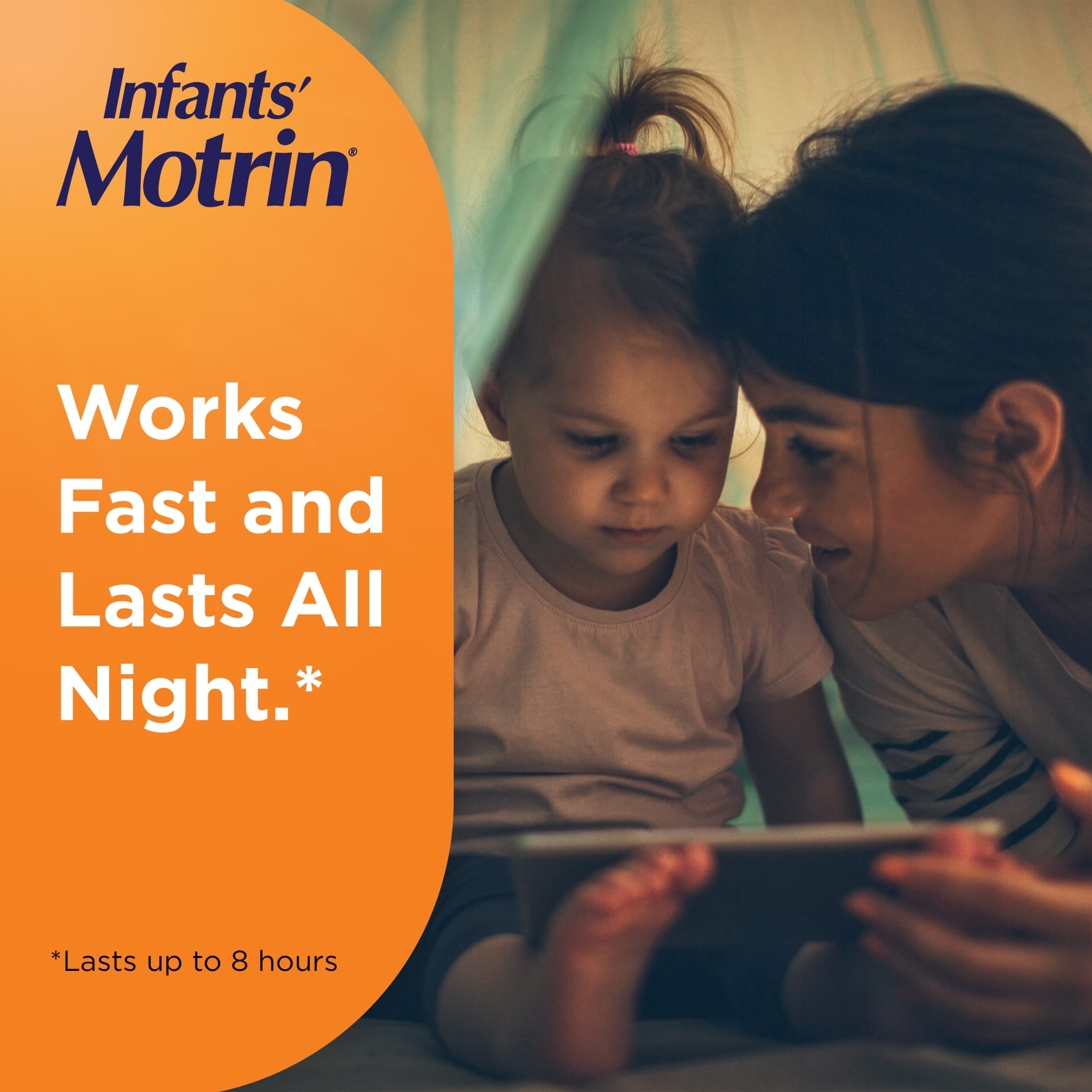 Infants' Motrin Dye-Free Liquid Ibuprofen, Berry Flavor, 1 Fl oz Twin Pack