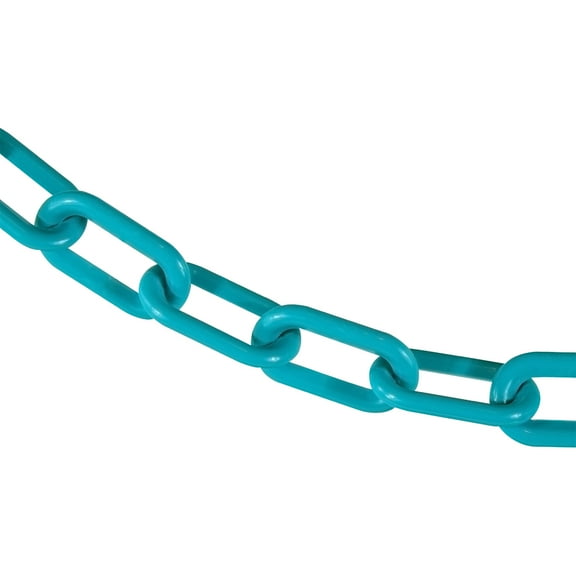 2" x 10 Turquoise Plastic Safety Chain