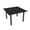 Black Cypress w/Matte Black Base, variant on 42" Small Square Table Metal Post Legs Conference Room Breakroom