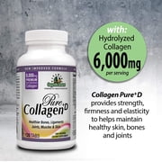 Collagen Pure+D, Premium Collagen Pills 6000mg, 120 Tablets