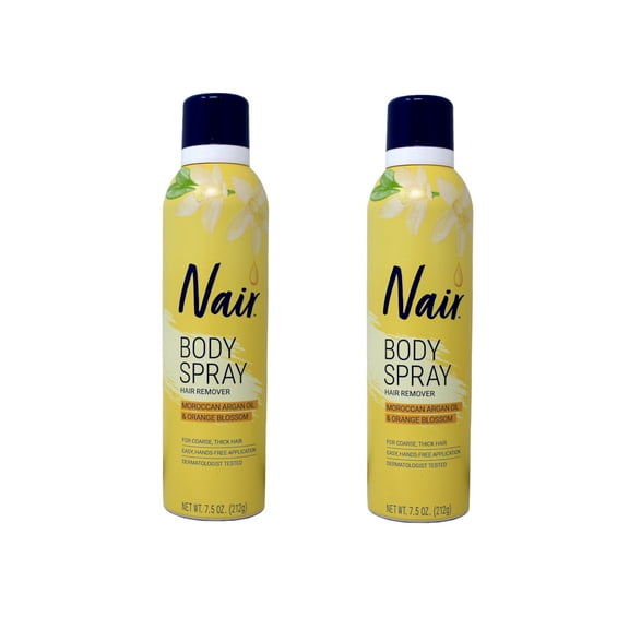 Nair Moroccan Argan Oil Sprayaway No Touch Spray, Max - 7.5 Oz, 2 Pack