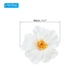 thumbnail image 2 of Uxcell Flores de Hibisco Hawaianas Flores Artificiales Clip para el Cabello DIY Flor de Hibisco de Espuma Blanca Paquete de 10, 2 of 6