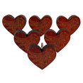 thumbnail image 1 of IBA Indianbeautifulart Boutons Gravés Rouges Lot de 10 Boutons de Porte de Garde-Robe en Bois Tiroir, 1 of 3