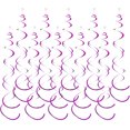 thumbnail image 3 of ZheElen 6piece Swirl Pendant For Graduation Celebration Exquisite Craft Wide Application PVC Birthday Star Spiral Pendant Purple 27.5inch 5Set, 3 of 5