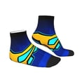 thumbnail image 2 of Lsque Geometry Dash Printed Crew Socks, Moisture-Wicking Socks, Athletic Socks for Men Breathable Cushion Socks Casual Sport Socks for Running Traveling, 2 of 6