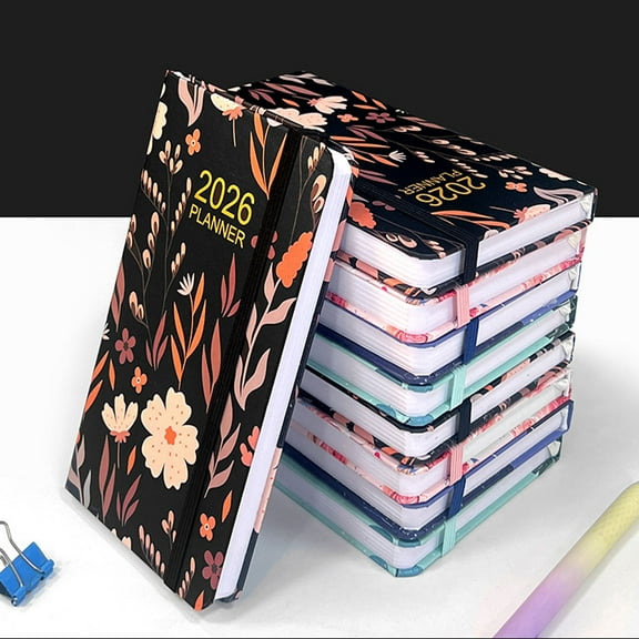 4 Pcs 2026 Pocket Planner 3.5"x6"  Weekly and Monthly Planner 2026 Weekly Planner/Weekly Agenda/Monthly Calendar Organizer Inner Pocket For Men & Women