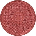 thumbnail image 1 of Ahgly Company Machine Washable Indoor Round Transitional Orange Area Rugs, 4' Round, 1 of 7