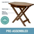 thumbnail image 5 of CleverMade Tamarack Outdoor Wood Folding Table, Cinnamon, 5 of 7