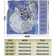 thumbnail image 5 of Detroit Flannel Throw Blanket ，Football Style Pride Paint Travel Blanket Gifts for Men Women Boy Decor Sofa Bed 50"x40", 5 of 6