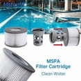 thumbnail image 3 of Apuakthei Cartucho de filtro de repuesto para filtro de bañera de hidromasaje Mspa, filtro de agua de repuesto para piscinas inflables, modelo de filtro de agua (paquete de 6), 3 of 5