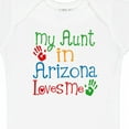 thumbnail image 4 of Inktastic Arizona Aunt Loves Me Nephew Boys or Girls Baby Bodysuit, 4 of 5