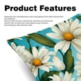 thumbnail image 2 of Daisy Sumptuous Velvet Throw Pillow Covers Set of 2, Decorative Bed Pillow Cases with Unique Patterns for Home Decor, Sizes 16x16, 18x18, 20x20 Inches, 2 of 6