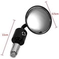 thumbnail image 2 of 1Pair Motorcycle Rearview Mirror,Motorcycle End Rear View Rearview Mirror,Silver, 2 of 5