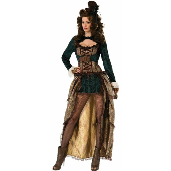 RUBIES II Madame Steampunk Costume for Women with Jacket & Dress for Adults, One Size