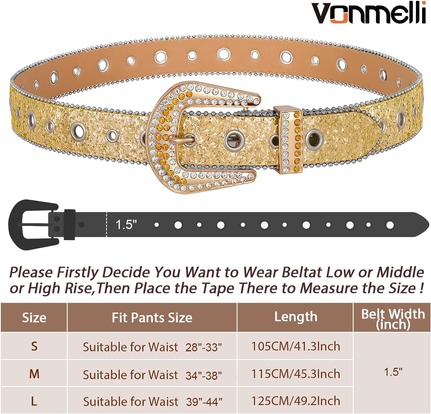 1175 Cowgirl Bling Studded Leather Belts For Jeans Pants With Rhinestone Rhinestone Western Belt for Men Women Cowgirl Cowboy Leather  main image 3