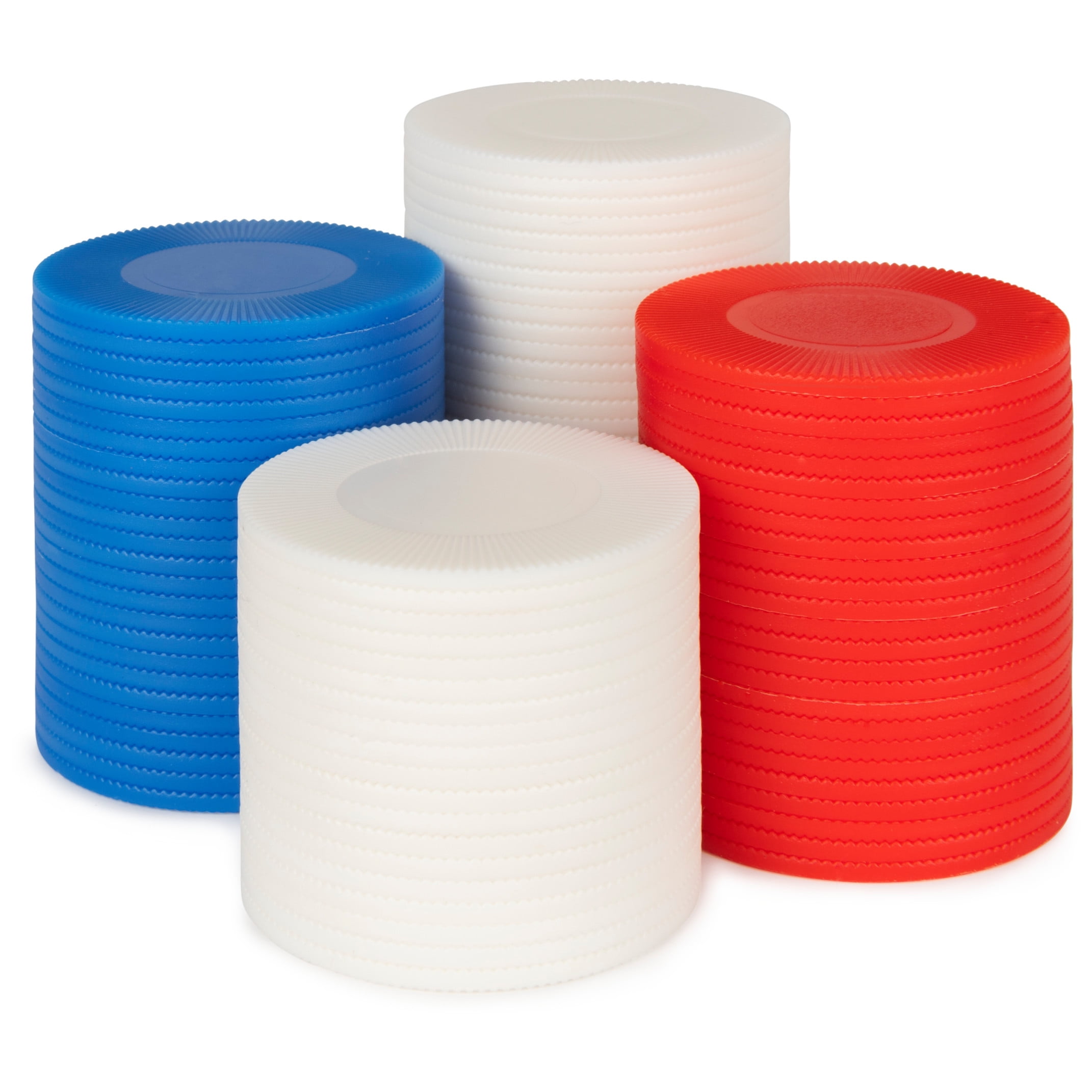 (2 pack) Spin Master Games, Plastic Poker Chips Set for Ages 8 and up (100 Piece Count)