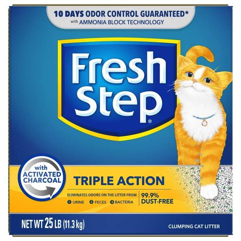 Fresh Step Triple Action Scented Litter Clumping Cat Litter 25