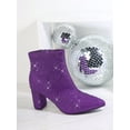 thumbnail image 2 of Rhinestone Pointy Toe Block Heel Booties, 2 of 4