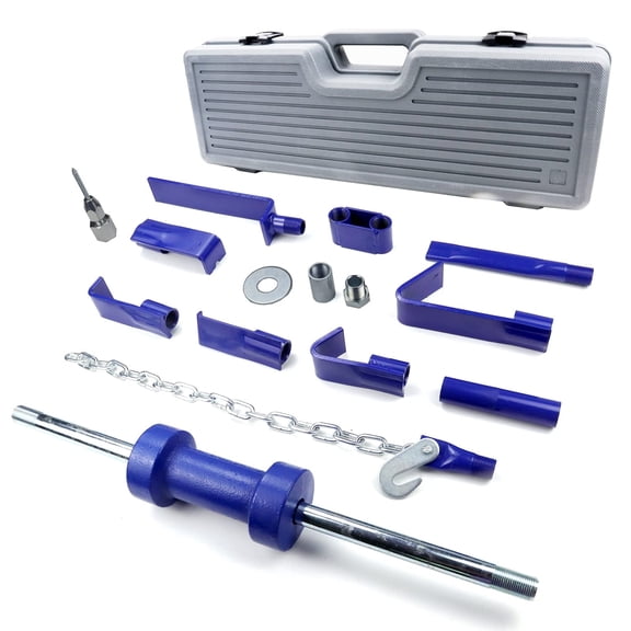 FEXON 13LB Slide Hammer Dent Puller Kit 15pcs Heavy Duty Auto Body Frame Repair Set