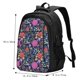 thumbnail image 5 of Balery Floral Mochila con carga USB para hombre y mujer - Mochila impermeable y antirrobo para laptop con puerto USB para viajes, trabajo, 5 of 7