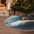 thumbnail image 5 of Sikiie Surfing Guinea Pig Nativity Christmas Tree Skirt, Jesus Christian Winter Holiday Tree Mat Decoration(30-48IN)36", 5 of 6