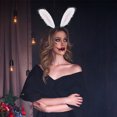 thumbnail image 3 of MasteelfCA 1 Pce Bandeau Oreilles de Lapin en Peluche Adorable Accessoire de Modélisation d'Oreilles de Lapin, 3 of 7